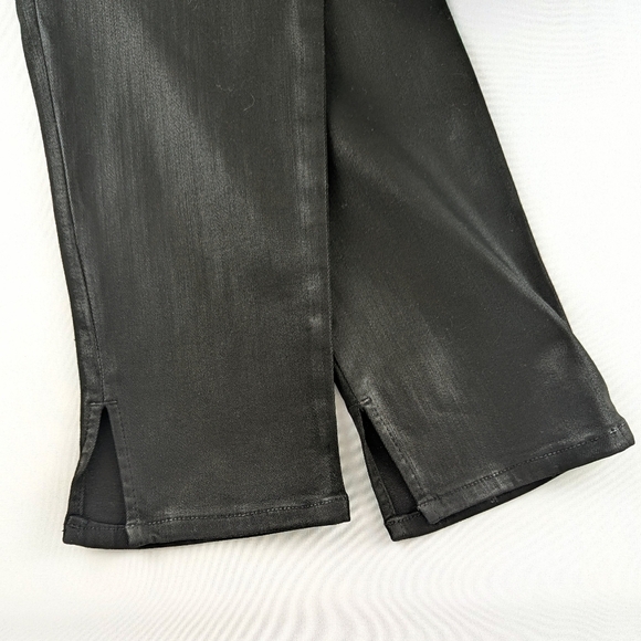 Frame Denim The Jet Set Skinny Crop Denim Noir Coated Black 30-34 (Frame 2) NWT - Picture 7 of 16